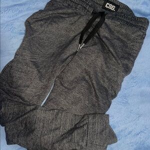 Men's Gray Slim Jogger Pants